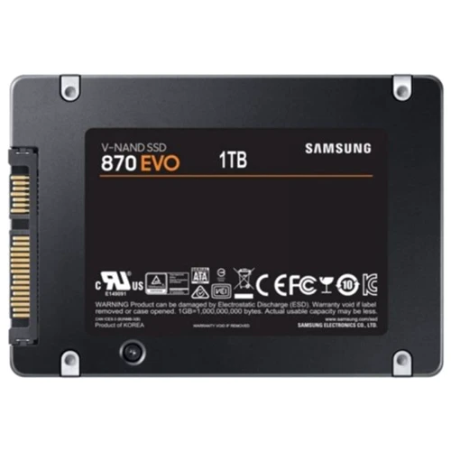 Samsung 870 EVO SATA 2.5" 1TB (MZ-77E1T0B/EU): Объем 1 ТБ
