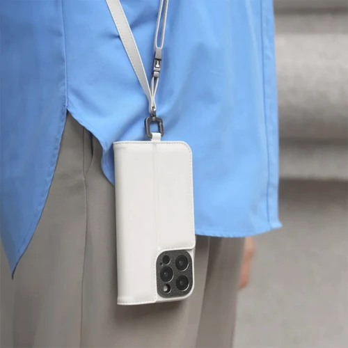 Чехол для iPhone Moshi Overture Case with Detachable Magnetic Wallet Eggnog White (99MO231208) for iPhone 15 Pro Max: Материалы искусственная кожа