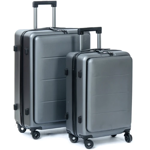 Комплект чемоданов Подиум 2 в 1 ABS-пластик серый (31759 grey)