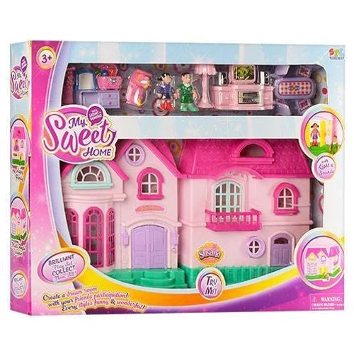 Ігровий будиночок для ляльок Limo Toy 16526D з ляльками та меблями фото 3