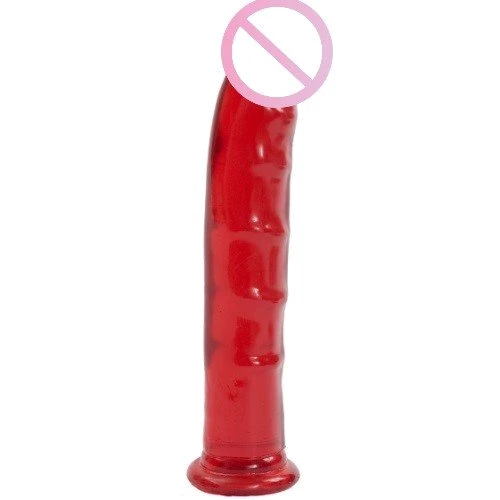 Фаллоимитатор Doc Johnson Jelly Jewels - Dong with Suction Cup - Red