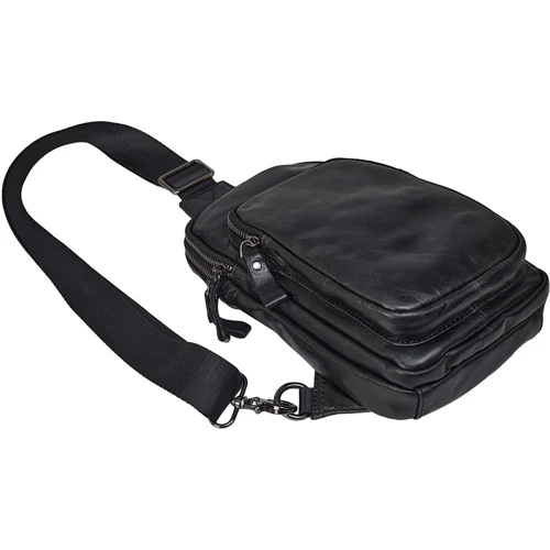 Мужская сумка-слинг Buffalo Bags черная (SHIM7592A-black): Тип Сумки