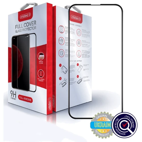 Защитное стекло для iPhone Intaleo Tempered Glass Full Glue Black for iPhone 13
