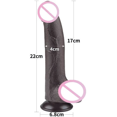 Фаллоимитатор LoveToy Sliding-Skin Dual Layer Dong 8.5" Black