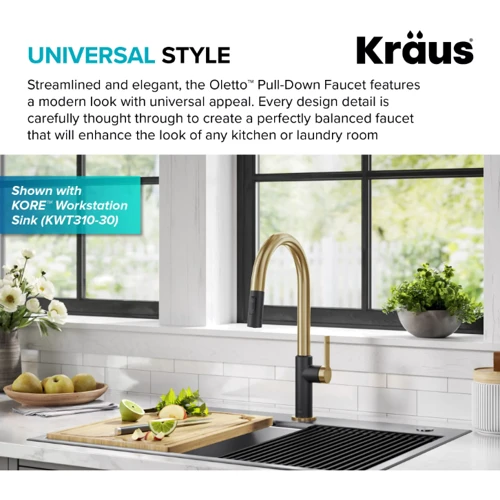 Змішувач для кухонного миття Kraus KPF-2820BBMB