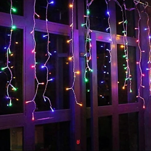 Гирлянда бахрома уличная (наружная) Springos 8 м 200 LED CL0203 Mix фото 9