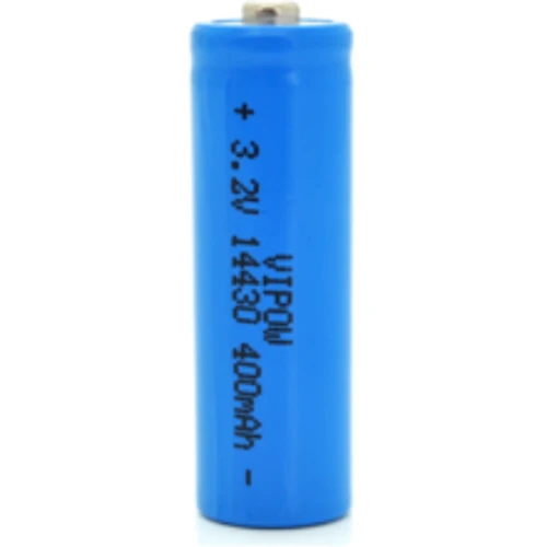 Vipow Lifepo4 14430 400mAh 3.2V TipTop (IFR14430-400MAHTT): Ємність 400mAh