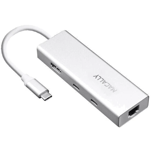 Адаптер Macally Adapter USB-C to 2xUSB+USB-C+4K HDMI+RJ45 (UCDOCK ): Інтерфейс підключення USB-C