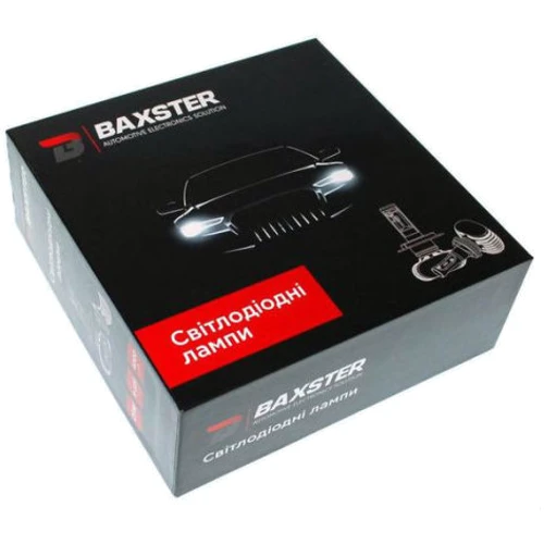 LED лампа Baxster S1 H4 H/L 6000K 4000Lm (2 шт): Цвет свечения Белый