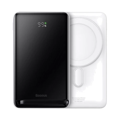 Внешний аккумулятор Baseus Power Bank 10000mAh 20W Magnetic Bracket Wireless Fast Charge White (PPCX000202)