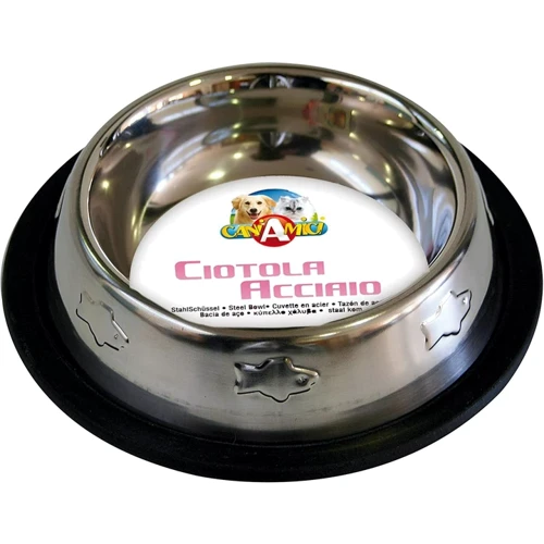 Миска Croci для собак из нержавейки с тиснением 0.24 л 16 см (C6059440)