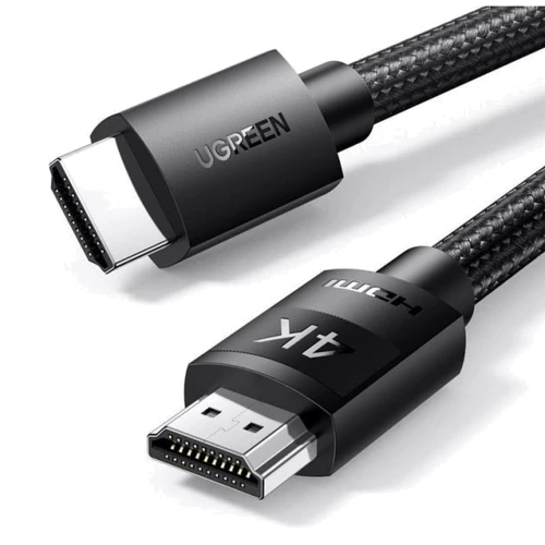 Кабель и переходник HDMI M - M 1.0 м V2.0 4K Cafule Ugreen в полиуретановой оплетке HD119
