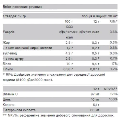 Pure Gold CollaGold Shake 336 g / 28 servings / Cookies Cream: Форма випуску Порошок