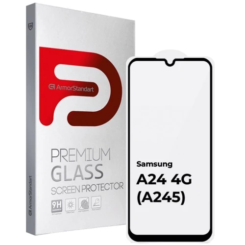 Аксессуар для смартфона ArmorStandart Tempered Glass Full Glue Black for Samsung A245 Galaxy A24 4G (ARM68006)