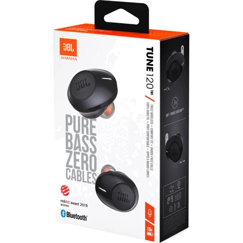 Навушники JBL 120TWS Black (JBLT120TWSBLK): Діапазон частот (Гц) 20 - 20 000 Гц