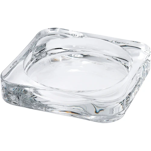 Свічник ІКЕА Glasig 10х10 см Прозоре скло (60259143)