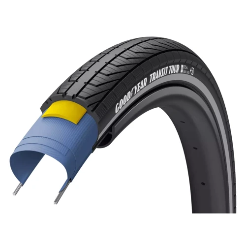 Покришка 700x35 (35-622) GoodYear TRANSIT Tour S3: Shell, Black Reflect (TIR-07-85)