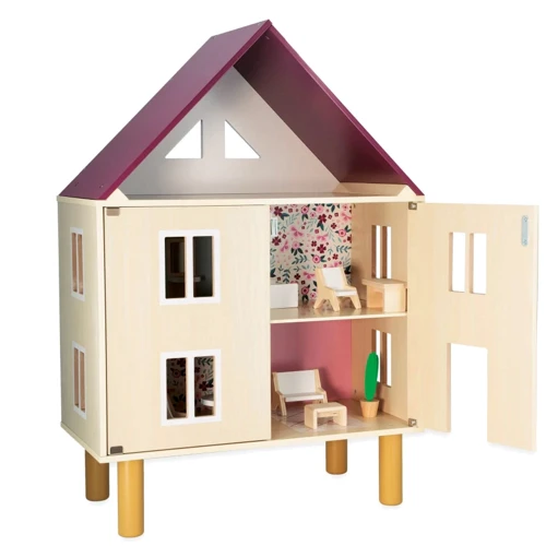 Трехэтажный деревянный кукольный домик Janod (J06617)