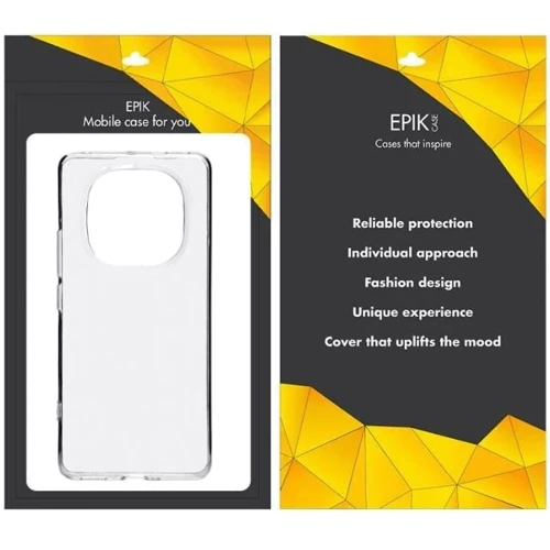 Чехол для телефонов TPU Case Epic Transparent for Xiaomi Redmi Note 14 Pro 5G: Материал TPU (термополиуретан)
