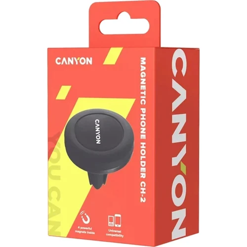 Держатель Canyon Car Holder Air Vent CH-2 Magnetic Black (CNE-CCHM2): Тип автомобильный