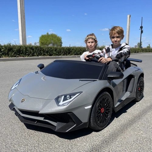Детский электромобиль Bambi Racer Lamborghini Aventador серый (M 5738AL-11): Рекомендуемый возраст от 6 лет