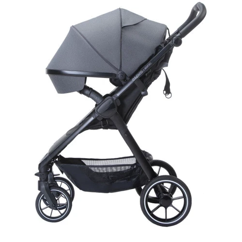 Прогулочная коляска Espiro Sonic 2022 gel 117 stylish anthracite: Материал колес резина