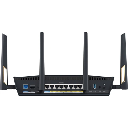 Маршрутизатор Wi-Fi ASUS RT-BE88U (90IG08V0-MO3N0V): Максимальная скорость 1376+5764 Мбит/с