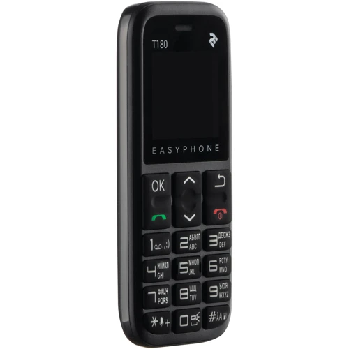 Мобильный телефон 2E T180 2020 Black (UA UCRF): Слот для карт памяти microSD 16 ГБ