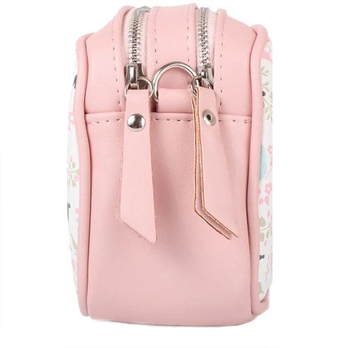 Женская сумка кросс боди Laskara розовая (LK-20284-pink): Тип ручки Со съемным ремнем, Плечевой ремень, Без ручки