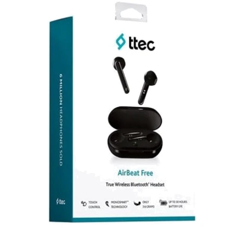 Наушники Ttec AirBeat Free Black (2KM133S): Чувствительность (дБ) 103