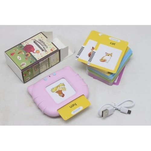 Кишенькова абетка MIC Монтессорі Котик 112 карток, рожева (Mont112)