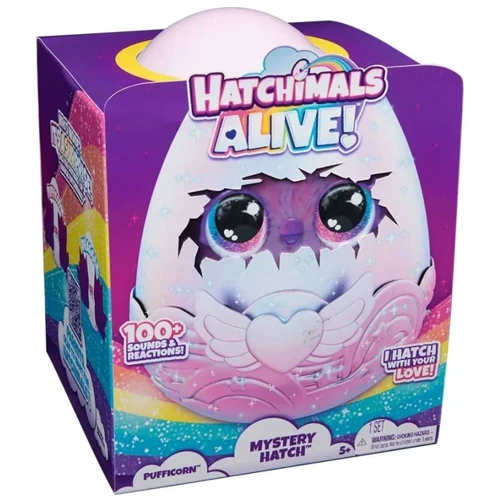 Іграшка сюрприз Hatchimals Інтерактивна Паффі в яйці (в асортименті) (SM19201/6069132): Тип Персонаж мультфильма, фильма