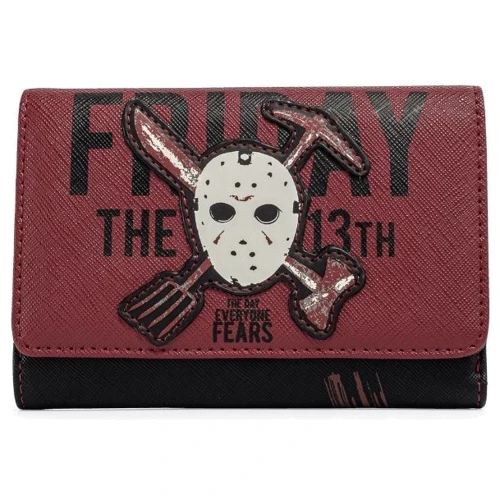 Кошелек Loungefly LF Friday The 13th Jason Mask бордовый (FRIWA0004)