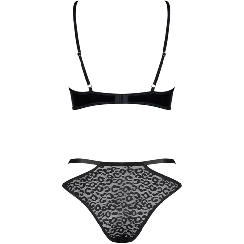 Сексуальный комплект Obsessive Bagirela 2-pcs set black L/XL