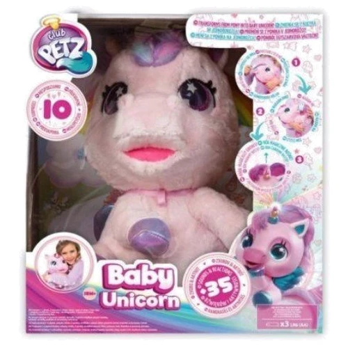 Интерактивная игрушка Club Petz Baby Unicorn светло-розовая (IMC093881B)