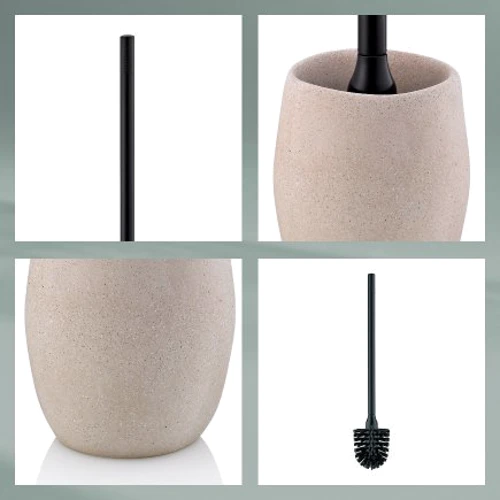 Ершик для унитаза KELA Roda бежевый 44х10.5 см (23681)