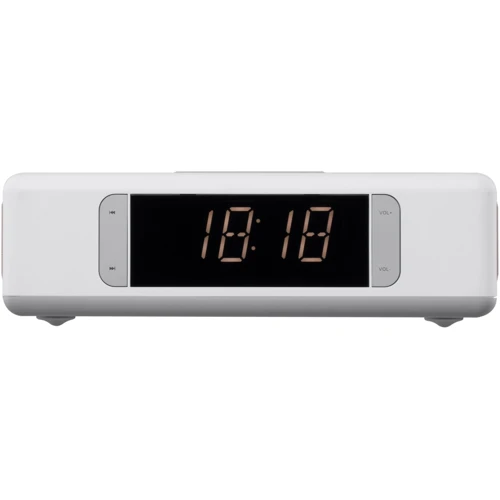 Акустика 2E SmartClock Wireless Charging, Alarm Clock, Bluetooth, FM, USB, AUX White (2E-AS01QIWT)