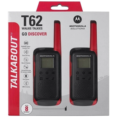 Рации Motorola TALKABOUT T62 RED TWIN PACK & CHGR WE фото 7
