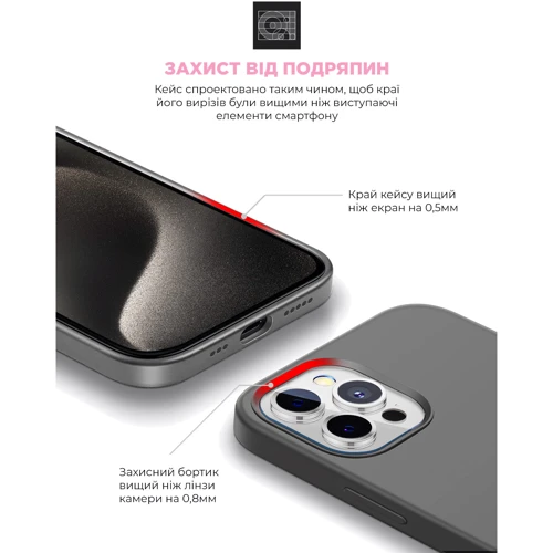 Чехол для iPhone ArmorStandart ICON2 Case Clay for iPhone 15 Pro (ARM70521): Тип чехла накладка на заднюю часть