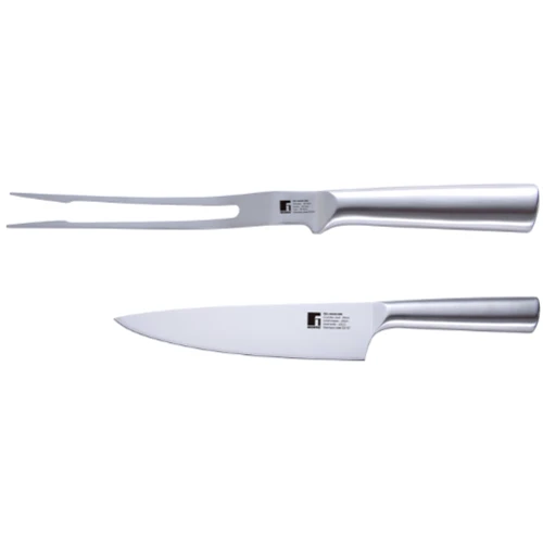 Набір кухонних ножів Bergner Bbq lovers для м'яса 2 ін. (BG-40220-MM)	: Найменування Набор нож и вилка для мяса