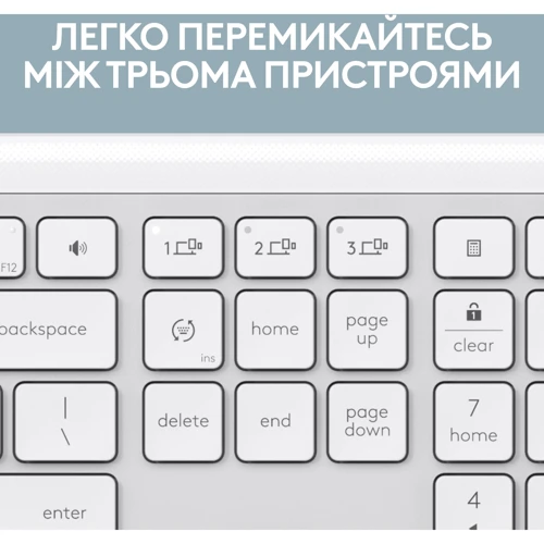 Комплект беспроводной Logitech Signature Slim Combo MK950 Off White (920-012491): Количество кнопок 6