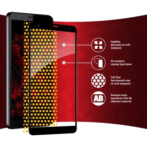 Аксессуар для смартфона Intaleo Tempered Glass Full Glue Black for ZTE Blade A31 Plus фото 5