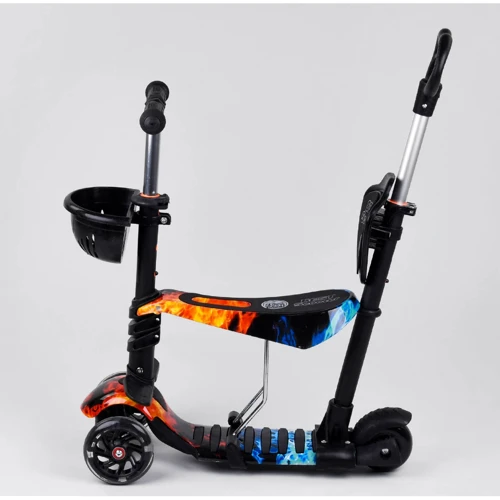 Самокат 5в1 Best Scooter, PU колеса, подсветка колес, Абстракция Multicolor (100056): Максимальная допустимая нагрузка, кг 60
