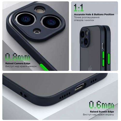 Чехол для телефонов ArmorStandart Frosted Matte Navy Blue for Xiaomi Redmi 9A (ARM66731): Тип накладка на заднюю часть