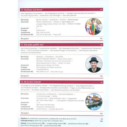 Netzwerk neu A1.2: Kurs- und Übungsbuch mit Audios und Videos: Количество страниц 176