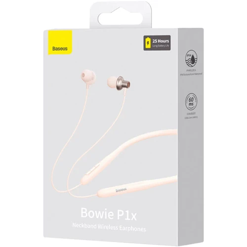 Наушники Baseus Bowie P1x Creamy White (NGPB010002): Время работы, ч 25