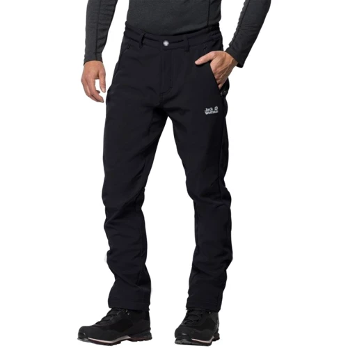 Брюки Jack Wolfskin Zenon Softshell Pants Men 1505171-6000 50 черные: Фасон Классика