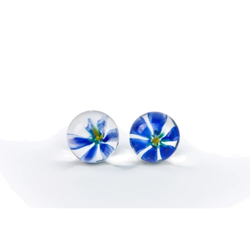 Вагинальные шарики TLC CyberGlass Ben Wa Balls, синий