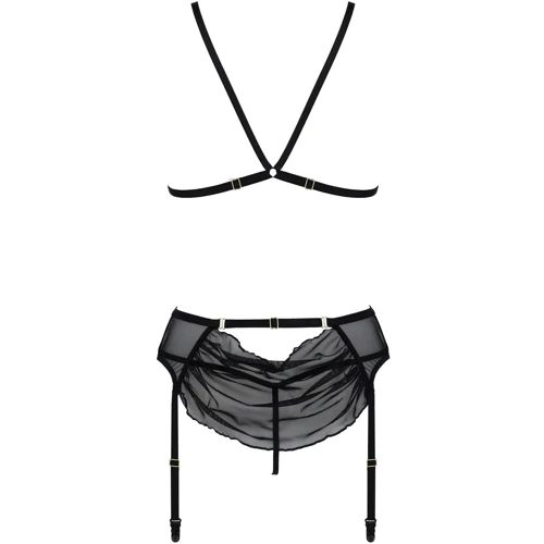 Комплект с открытым доступом Passion DELIENA SET Black XXL/XXXL