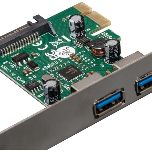 Frime PCI-E to USB3.0 NEC720202 (ECF-PCIEtoUSB004.LP): Разъемы USB 3.0